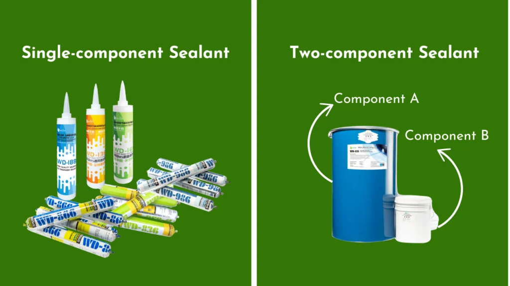 Single-component sealant & two-component sealant