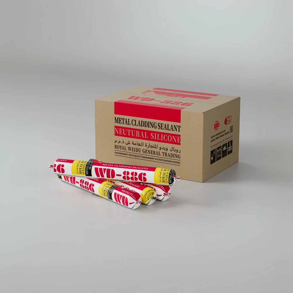 the key benefits of WD886 for cladding applications, such as its resistance to dampness, UV protection, low dirt pick-up, strong adhesion, and flexibility.