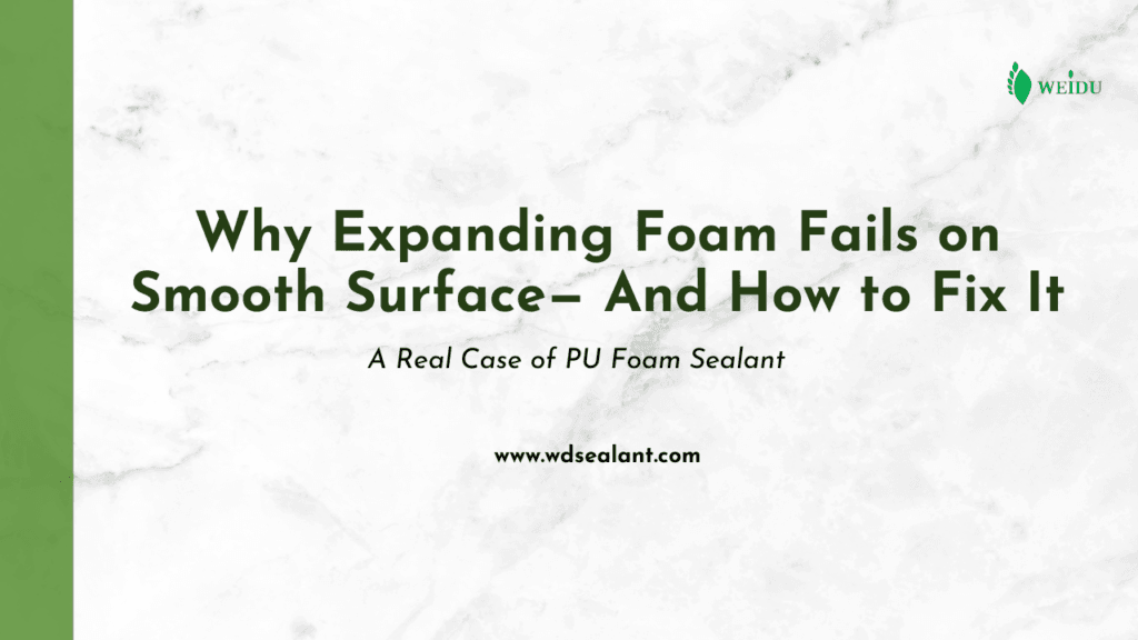 Why Expanding Foam Fails on Smooth Surface— And How to Fix It