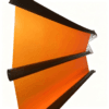 A large orange roll of EVA interlayer film being processed on a machine.