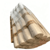 Stacked rolls of EVA interlayer film on a shipping pallet, wrapped in protective plastic.